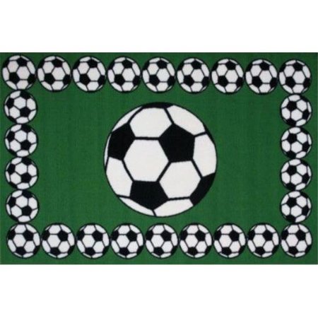 LA RUG, FUN RUGS La Rug FT-94-1929 19 in. x 29 in. Fun Time Soccer Accent Rug - Multi Colored FT-94-1929